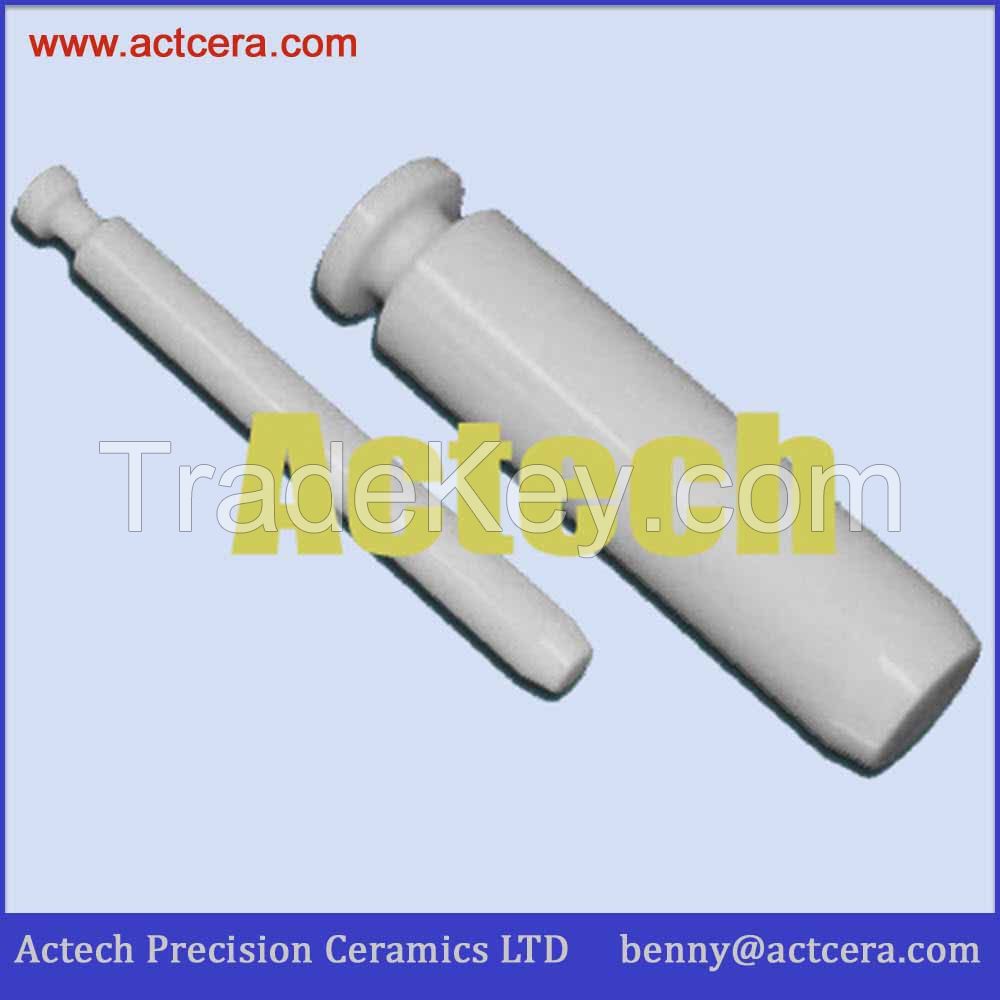 Ceramic plunger metering pump, Alumina ceramic plunger, alumina piston, Zirconia and alumina ceramic plunger rod