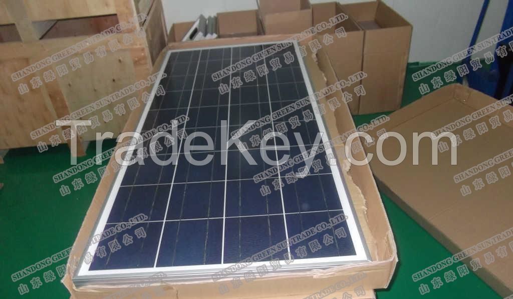 18V 145w-170w mono solar panel with positive tolerance