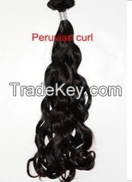Highest Quality Virgin AAAAA  Peruvian Curl Virgin Mongolian Human Hair