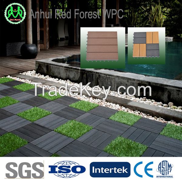 Sell WPC DIY decking/wood plastic composite decking tiles/ wpc balcony tiles