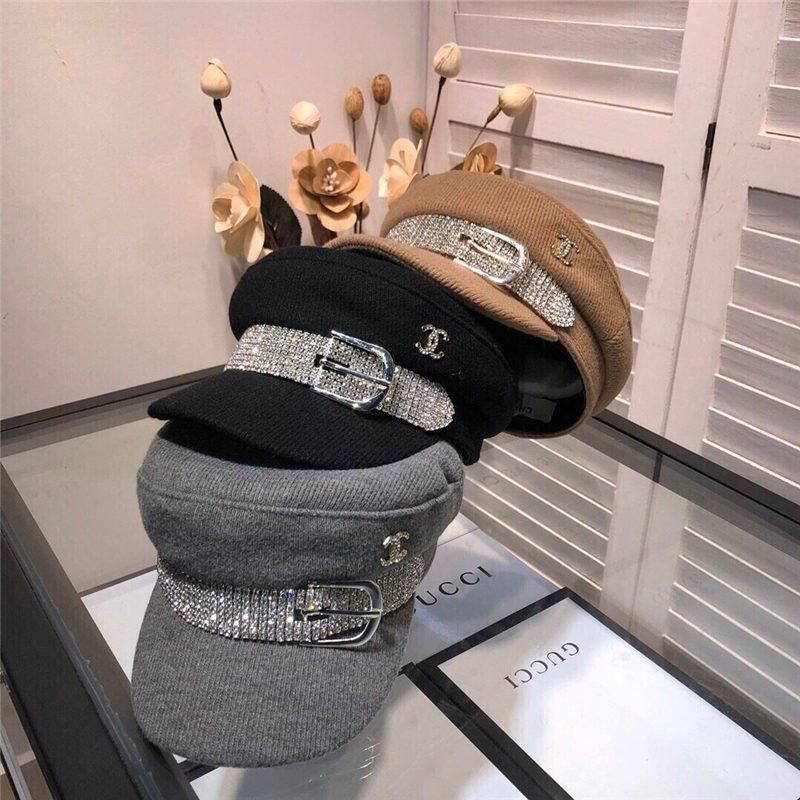 New Women Army Military Hat Female Cap with box bag