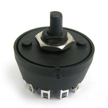 6-speed rotary switch, SP6T Gear rotary switch With hexagonal nut