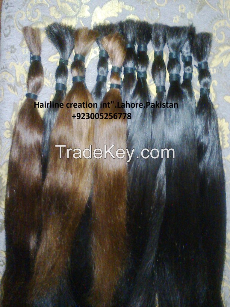 hair extension, wefted hair