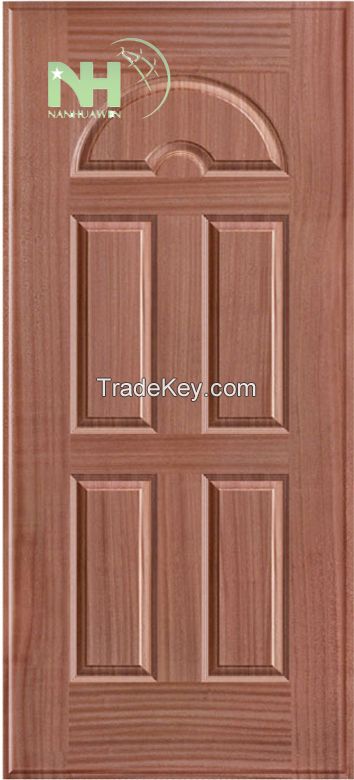 molded natural veneer door skin-5721#/MDF/HDF