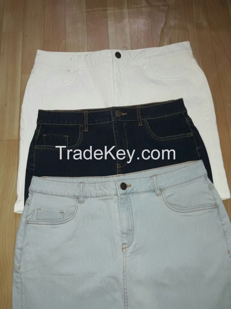 WOMENS  DENIM  SKIRT