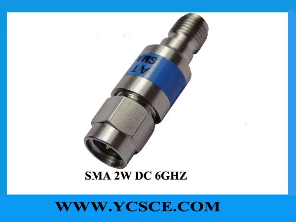 2 watt sma fixed attenuator with 6Ghz