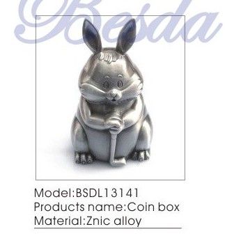 Zinc alloy Money boxes can be used as a gift
