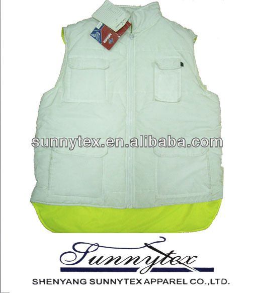 DOUBLE SIDE REFLECTIVE WHITE SAFETY VEST