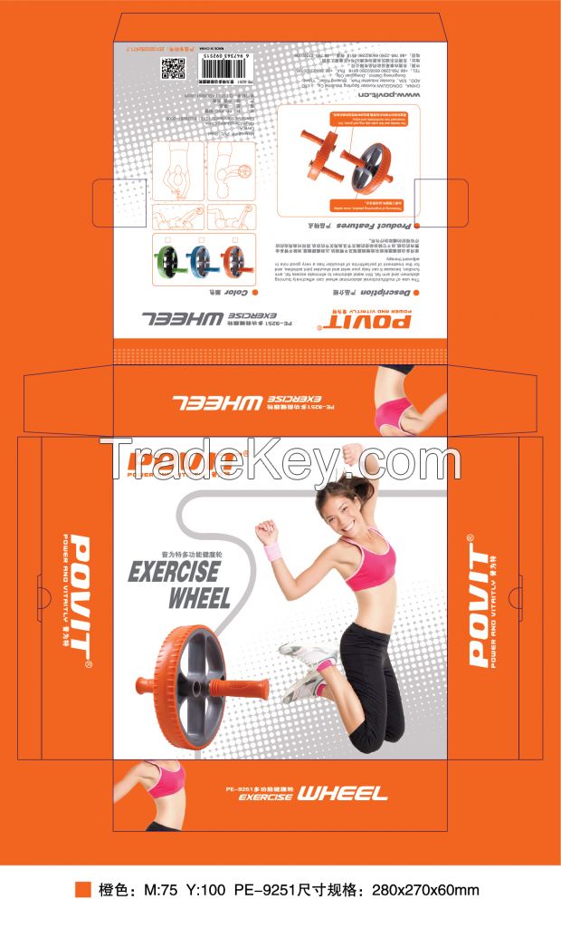 2015 New design plastic ABS wheel AB roller exercises abdominal