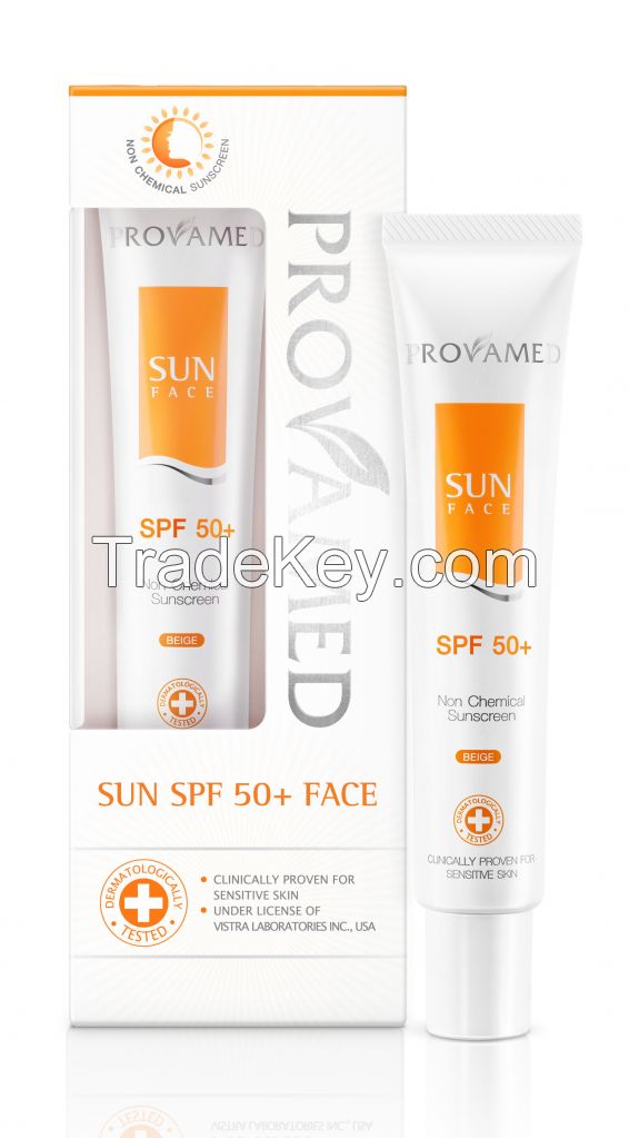 Provamed Sun SPF50+ Face - Facial Sunscreen Lotion SPF50+ PA+++