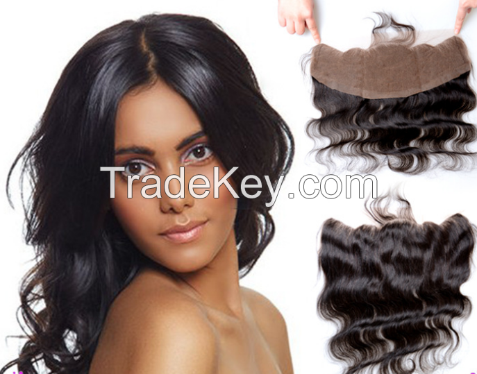 wholesales good quality human hair lace wigs frontal closure with three style body wave wigs