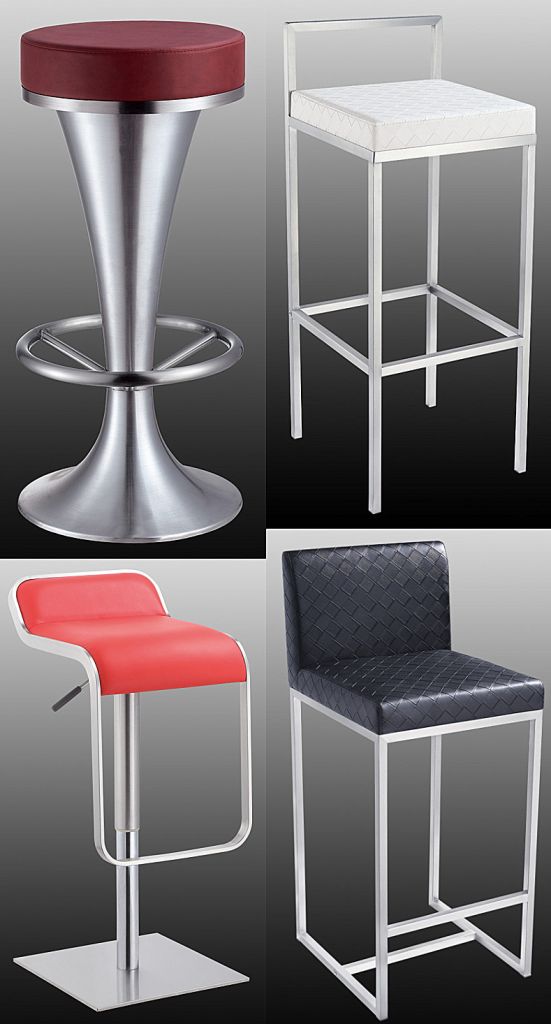 brushed stainless steel bar stool bar table