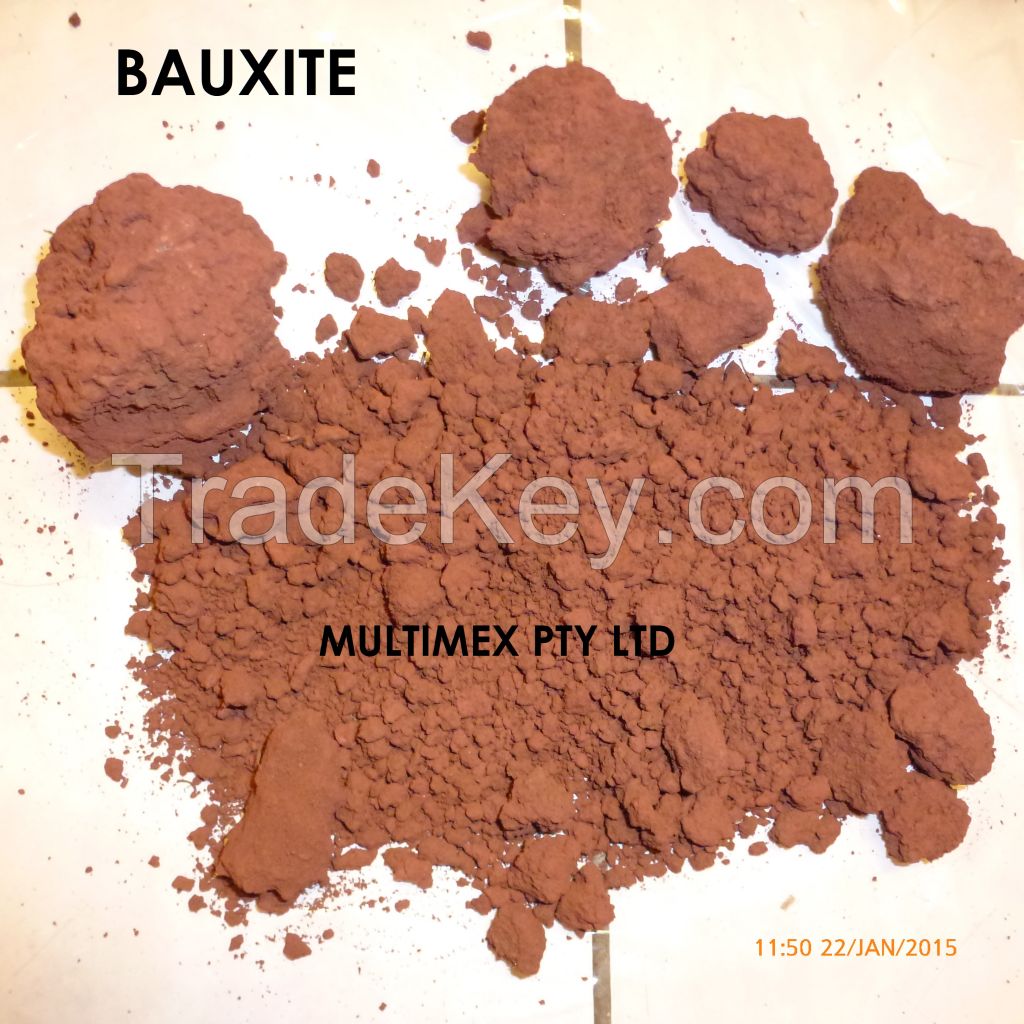 Bauxite ore, alumina Al2O3