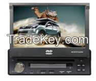 Factory price quality 1 din 7 inch full motorized car dvd player with bluetooth, gps