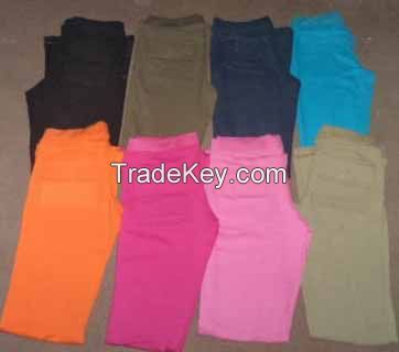 Ladies Skinny Trouser Skin Tight Colored Trousers