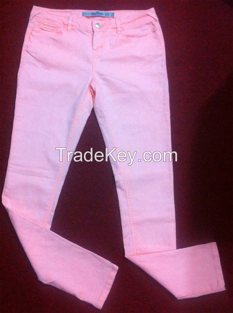 Ladies Skinny Trousers Different Colors 500 minimum Different Branded Read Stocky