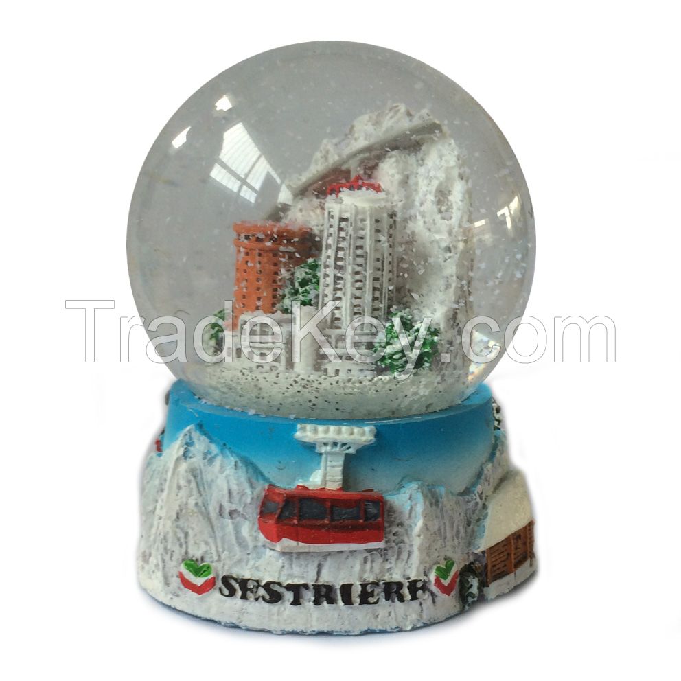 Customize resin snow globe for souvenir gifts