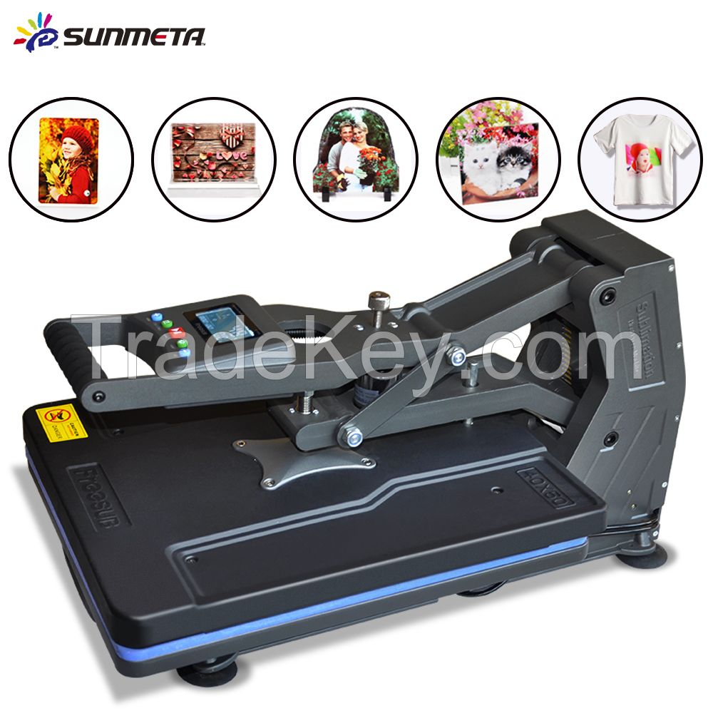 Sunmeta 40x50cm Heat Press Machine For T-Shirts Sublimation Printing With Hydraulic Pump