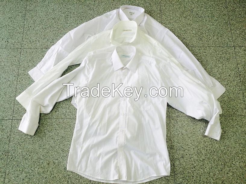 Men's White Y-Shirts, Used Clothing