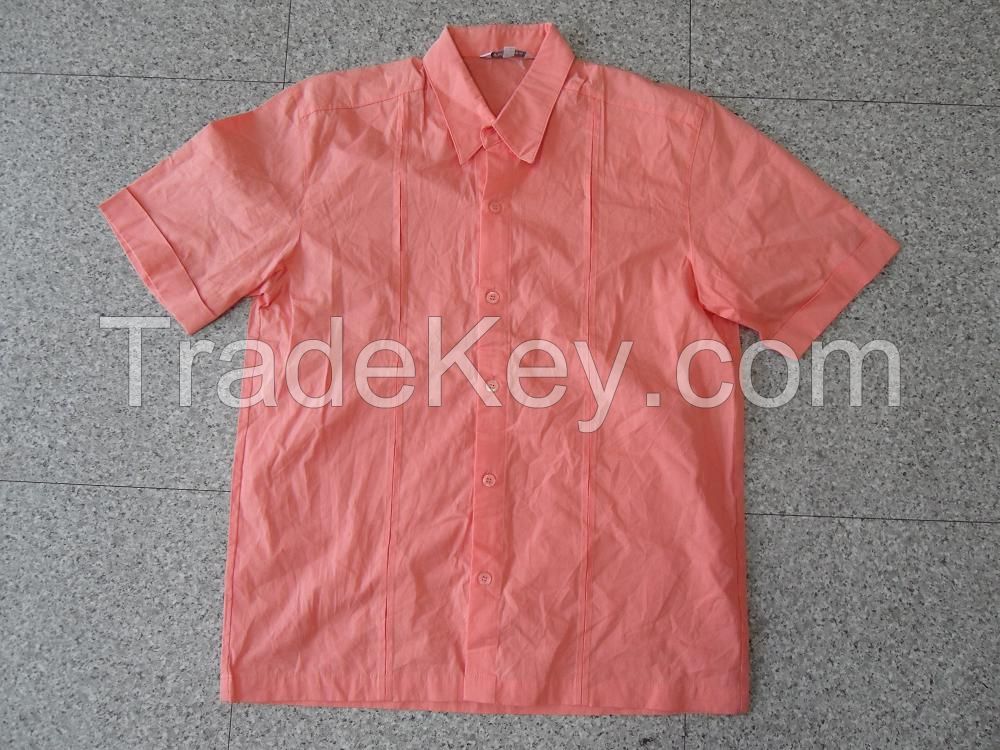 Men's Cotton Short Sleeve Shirts, Used Clothing