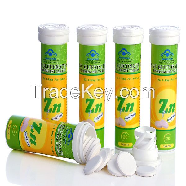 Herbal Energy Drink Zinc Effervescent Tablets for Pregnant with Private Label