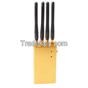 Mobile Phone Signal Jammer with 4pcs Omnidirectional Antennas and Effective Radius of 30m