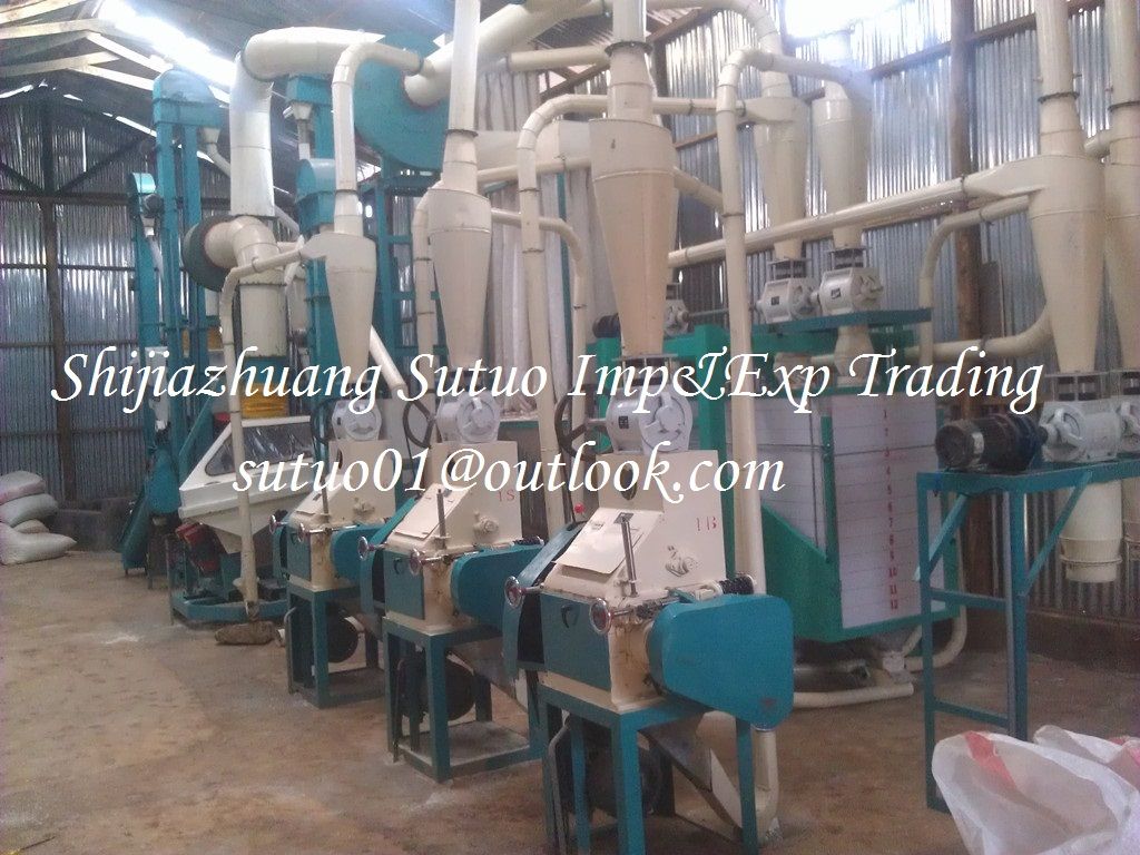 15T/D maize mill machine