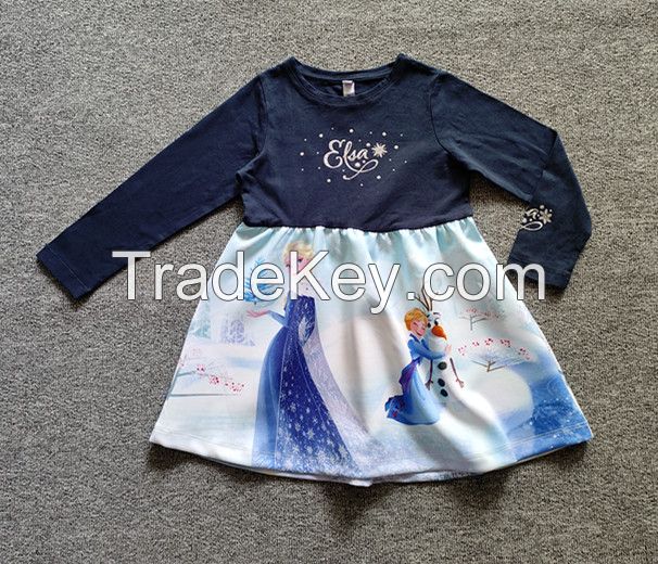 Sell baby girl's dress with printing