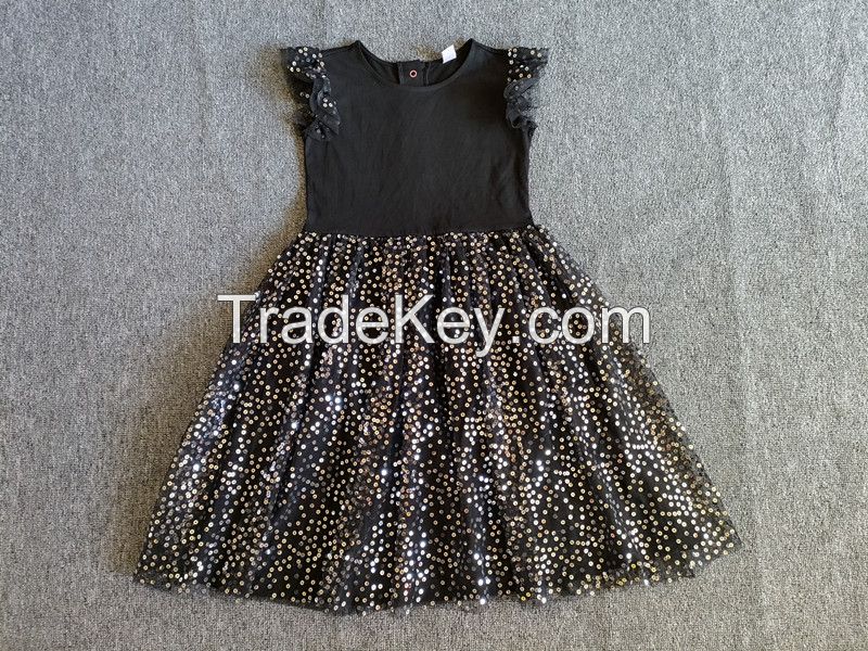 baby girl's sequins tulle dress