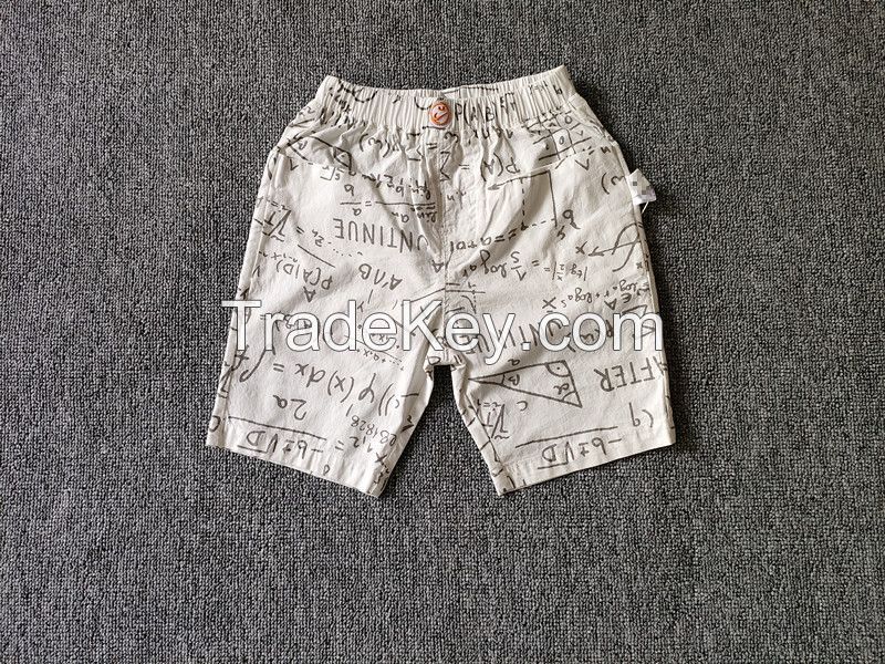 Selling 95%cotton5%spandex baby boy's shorts printed