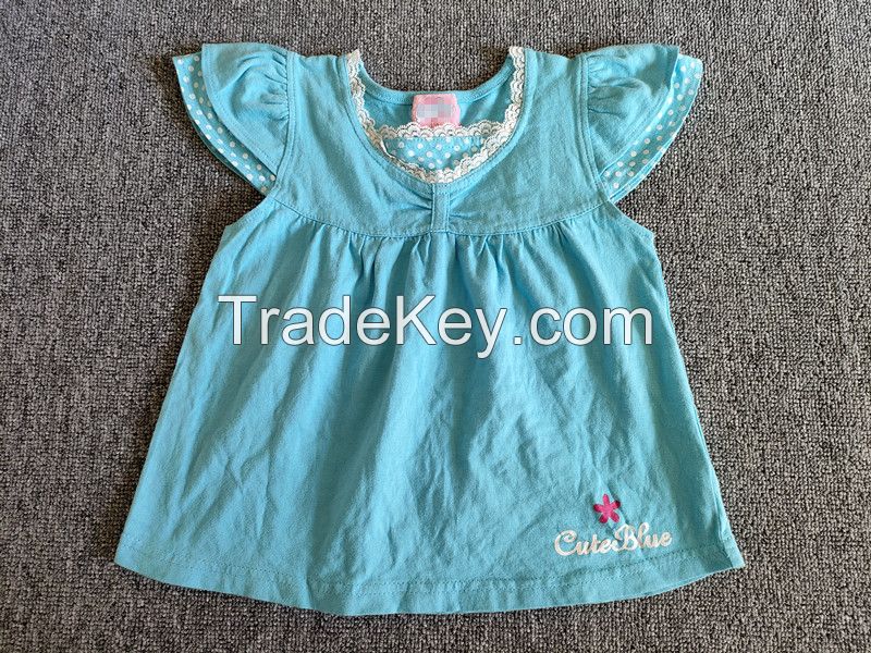 selling 100% cotton baby girl's dress