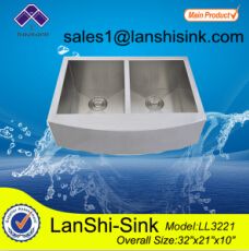 handcrafted stainless steel bathroom sink