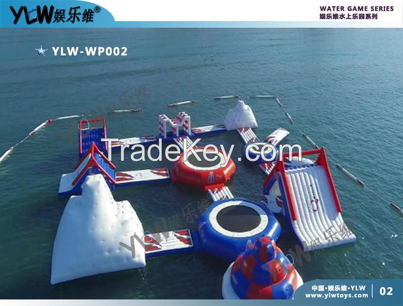 customized made inflatable water park, inflatable water games, water play equipment, water toy games