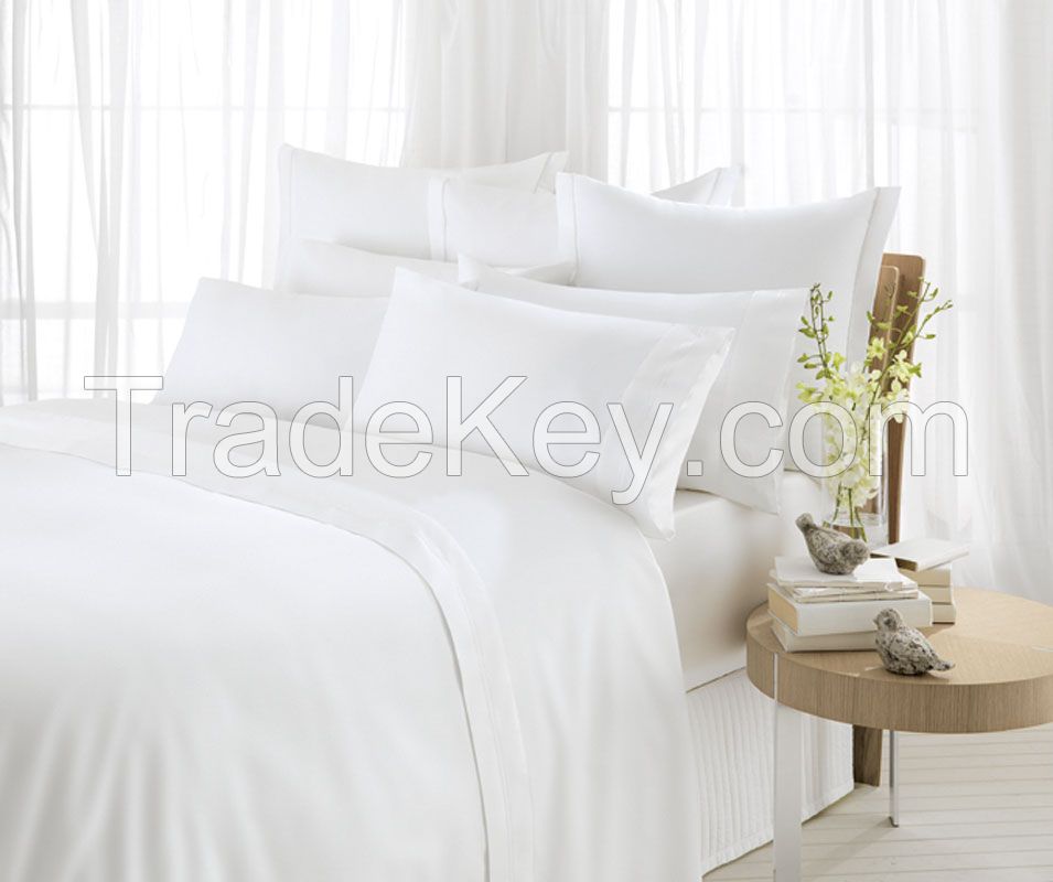 White Bed Sheets & Pillow Cases