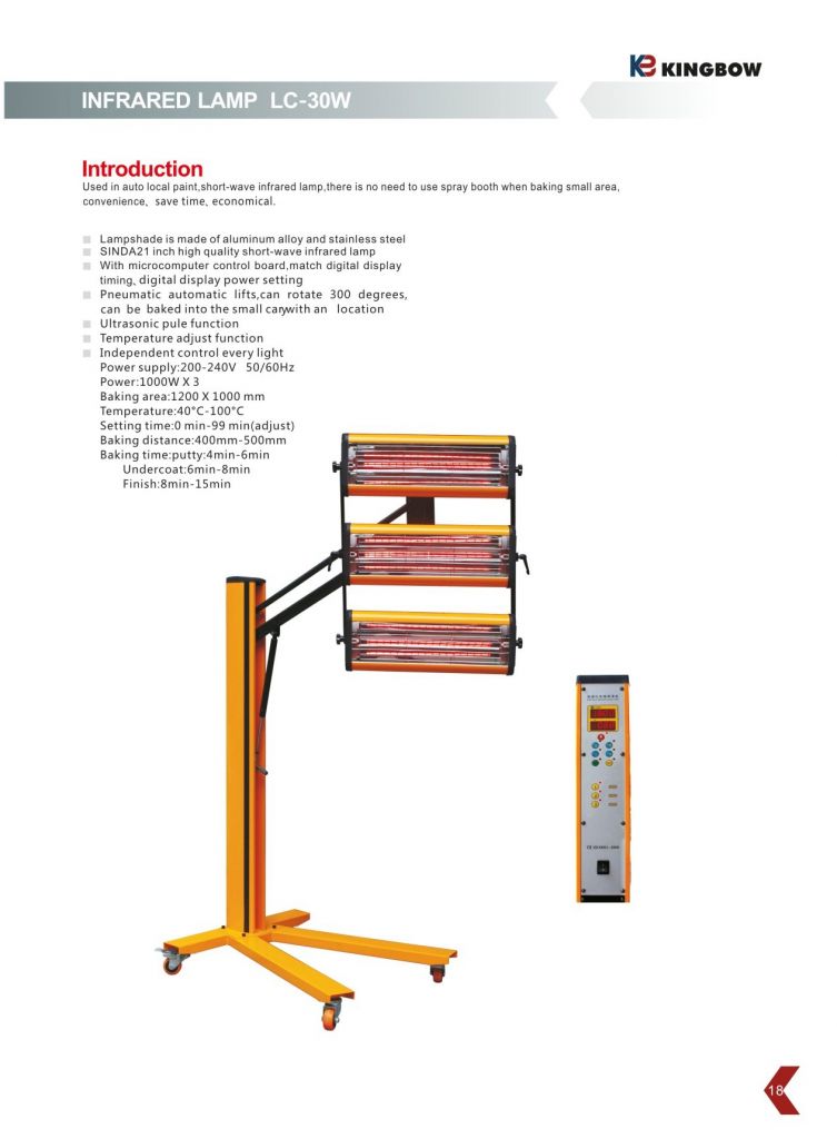 infrared lamp for car LC-30W