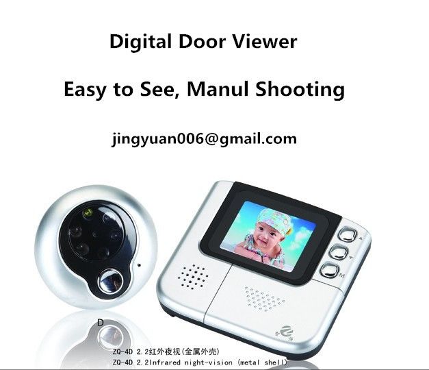 photo-taking video recording infared night vision digital door viewer