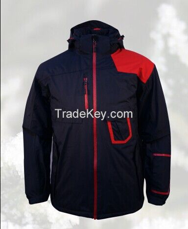 OXFORD PADDED JACKET FOR MENS / POLYESTER PADDED JACKET/ BLACK PADDED JACKET