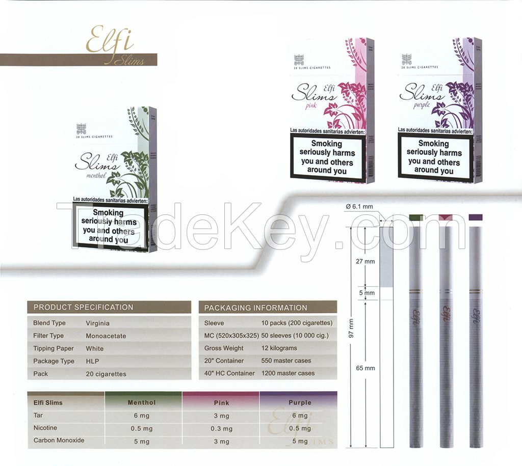 Elfi slim cigarettes