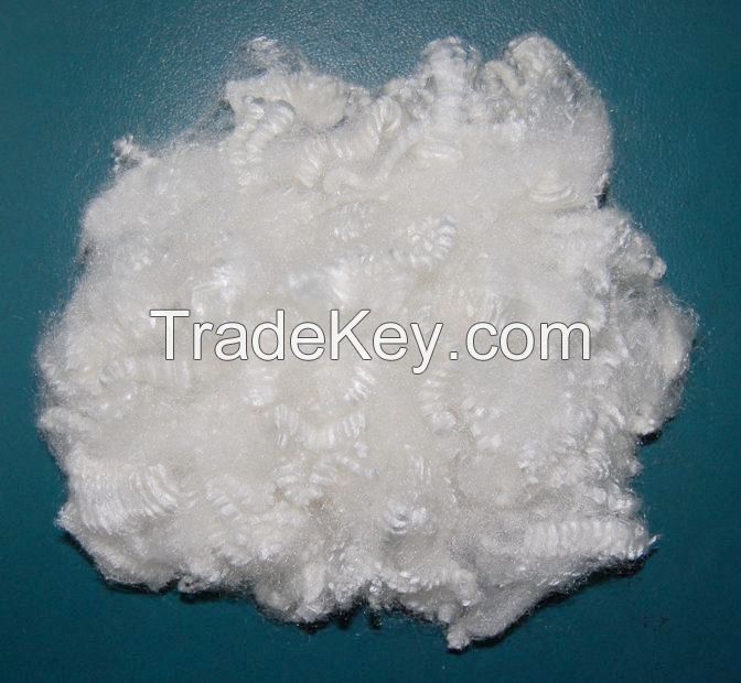 virgin and recycled hollow conjugated siliconized polyester staple fiber