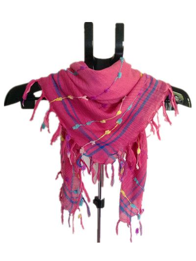 suqare head scarves, SQUARE SCARF, Pink, blue, purple, yellow, green, bamboo decorations, princess models