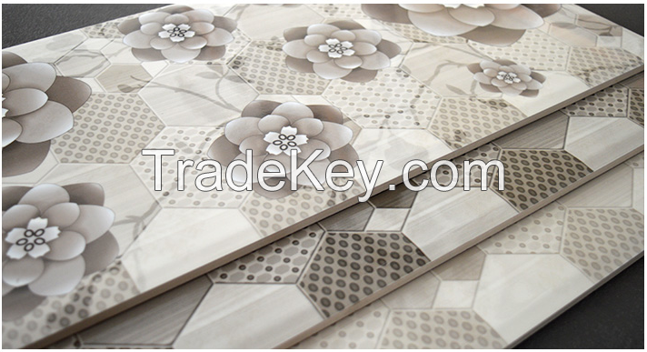 Mixed color ceramic wall tile for kitchen tiles , 3d bathroom wall and floor tiles