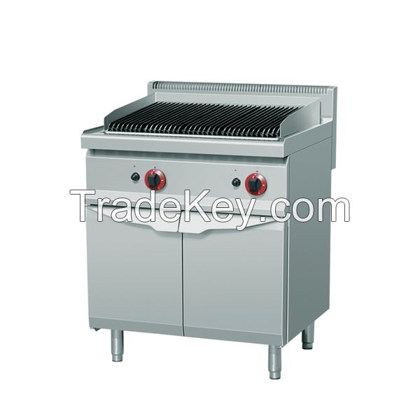 Desktop electric or gas grill or with cabinet