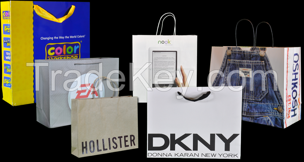 Paper bag supplier, New style white paper bag, Custom shopping gift bag