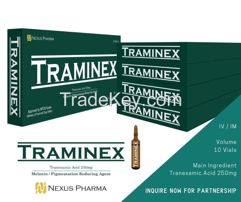 Traminex (Tranexamic Acid Injection) 5mL / 10 Ampoules