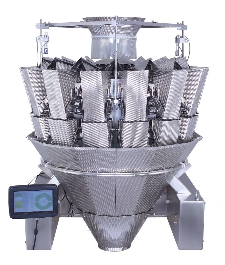 touch screen 14heads multihead weigher for sticky or wet products