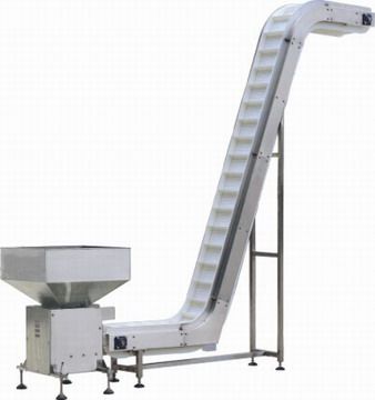 incline conveyor for food