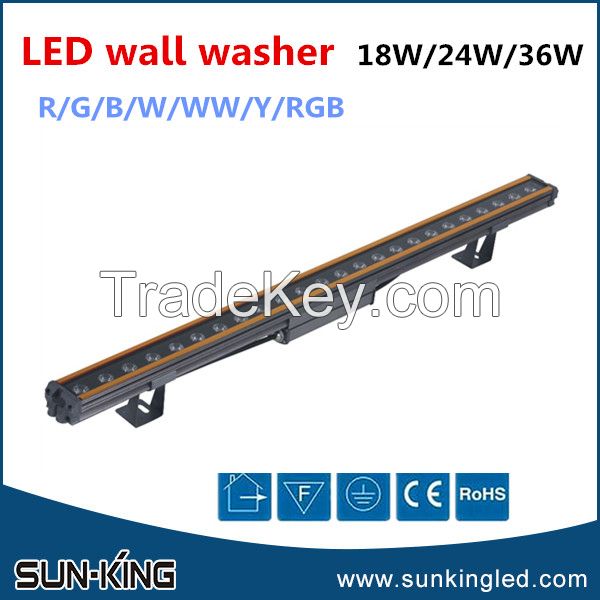 Fashionable high quality bridge/outer wall wallwash led bar light 18watts, 18W led 1M wall washer