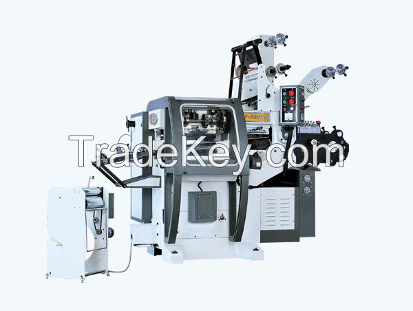 Trade Mark Printing Machine with die cutting and hot stamping
