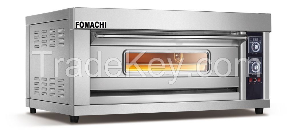 Electric Deck Oven 1 Deck 2 Trays Front S/S Deck Oven FMX-O38A