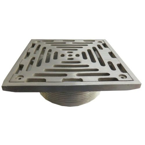 Round and Square Stainless Steel Strainer and Cleanout Top for Cast Iron Floor Drains Body